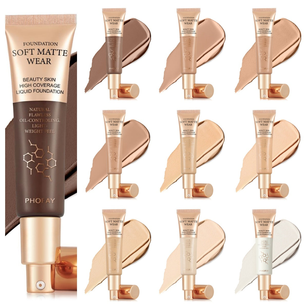 PHOFAY Full Coverage Foundation by cj