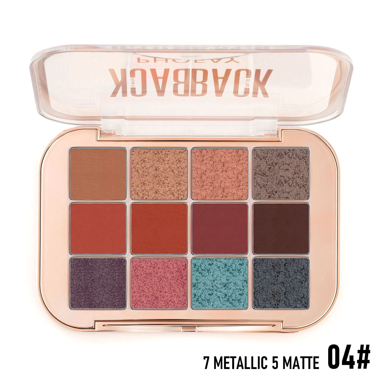 PHOFAY 12 Color Eyeshadow Palette by cj