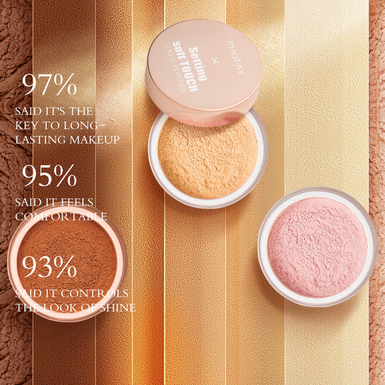 PHOFAY Setting Soft Touch Loose Powder by cj