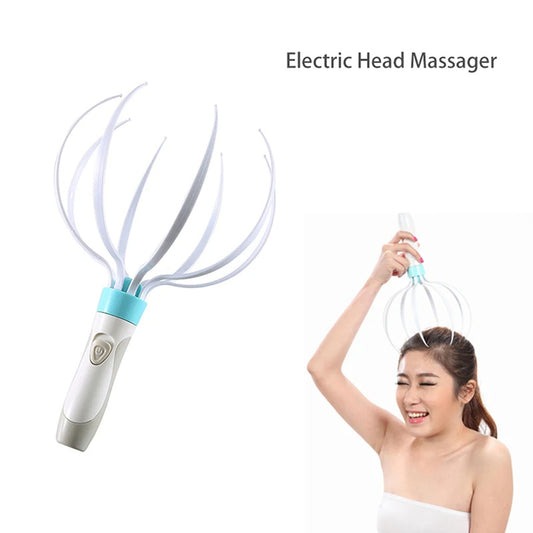 Head Massager Scalp Vibration Massage Eight Claw Electric Household Massager Head Masager Body Care by cj