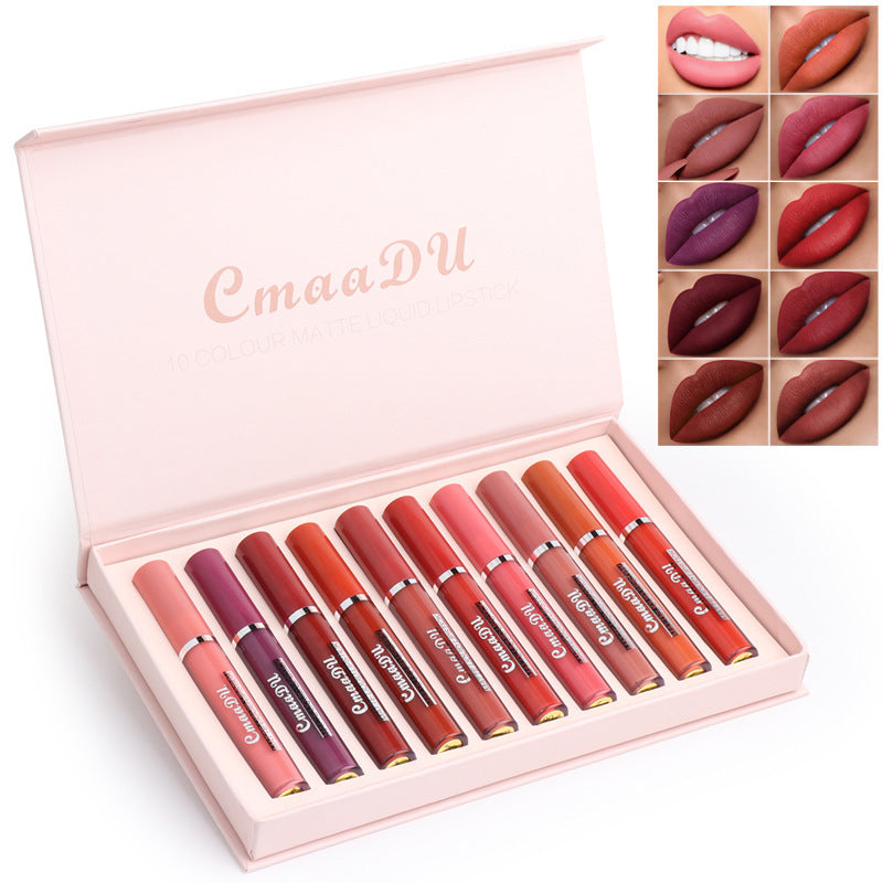 Women's Non-stick Cup Waterproof Matte Lipstick by cj