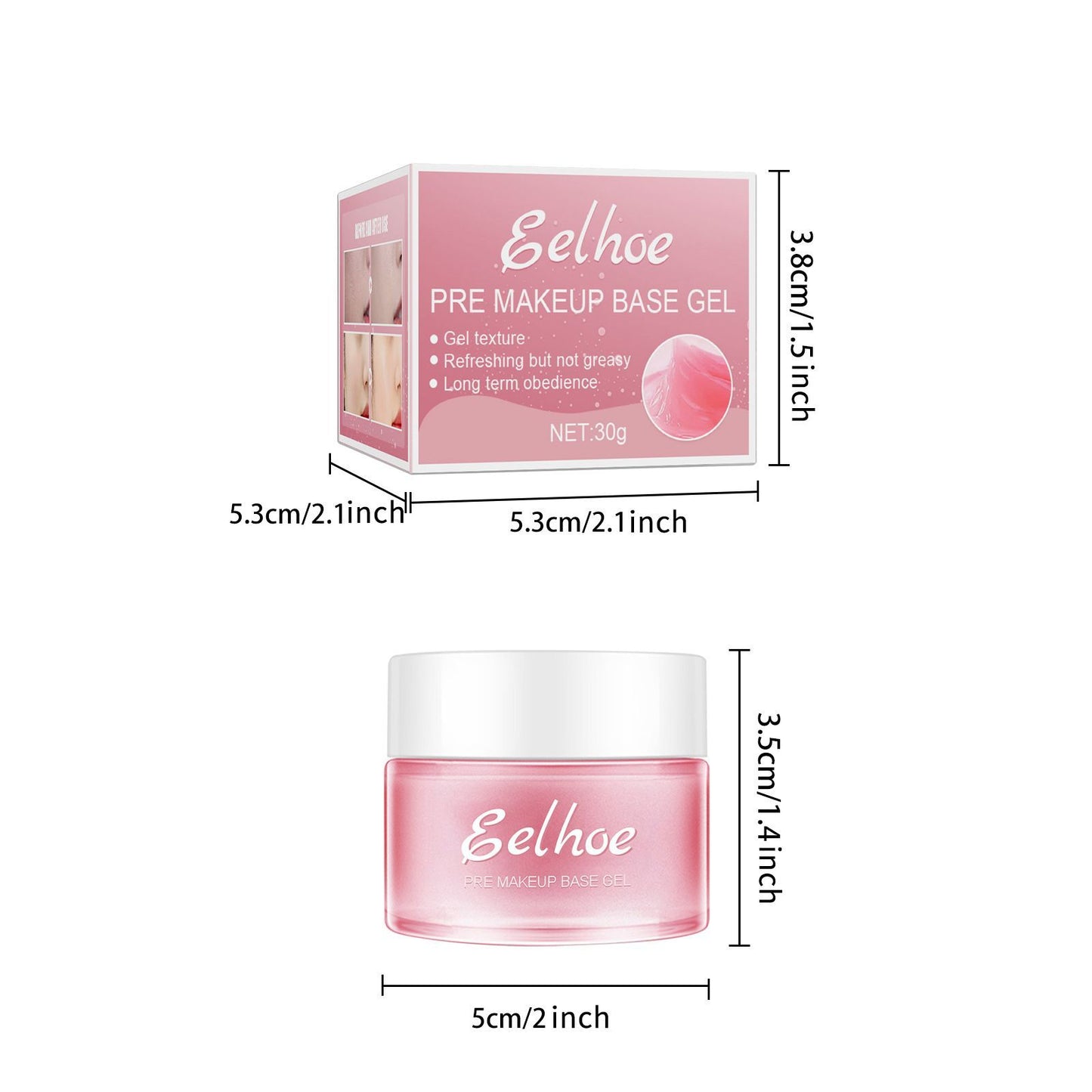 EELHOE Makeup Base Gel Makeup Moisturizer Firming Skin Isolating Base Concealer by cj